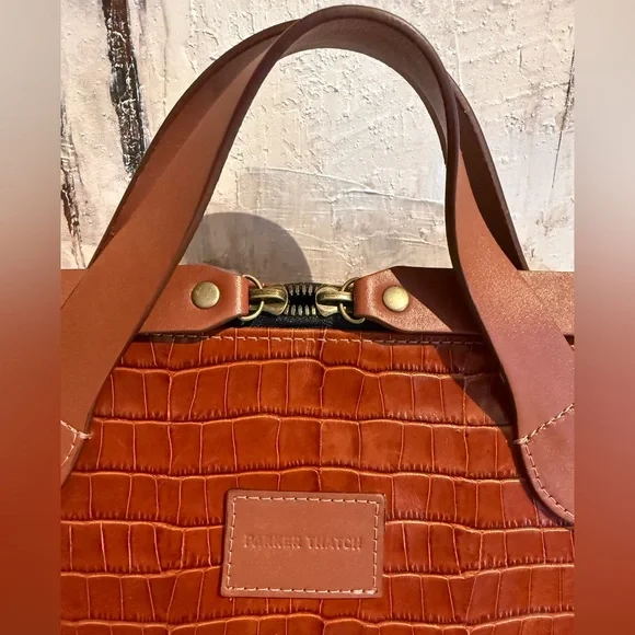 NWT‼️Parker Thatch Cognac Croc Charlie RARE Limited Edition
